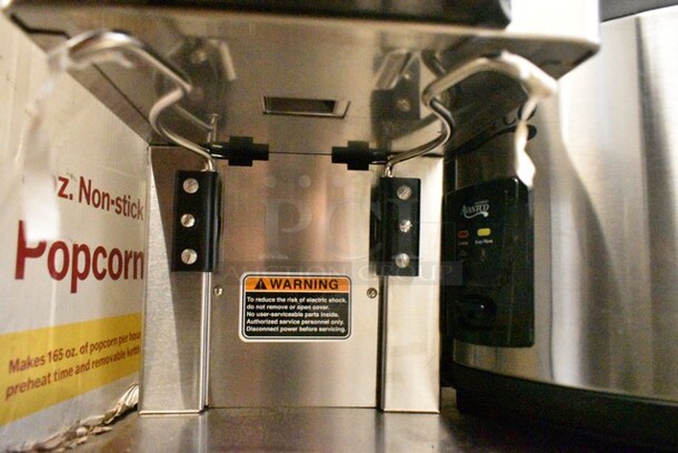 BRAND NEW SCRATCH AND DENT! 2024 Bunn MHG BrewWISE MHG Stainless Steel Multi Hopper Coffee Grinder with Removable Hoppers. 120 Volts, 1 Phase. Tested and Working! - Image 5 of 6