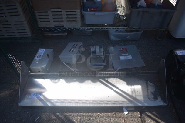 ALL ONE MONEY! Lot of Eaton Double Thow Safety Switch, GE General Duty Safety Switch And Steel Wall Shelf - Image 1 of 12