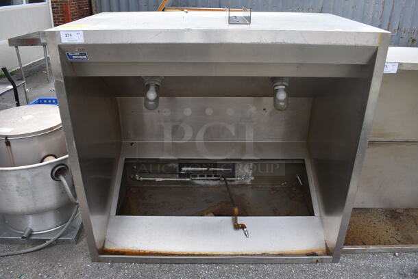 5' EconoVent Model WS 5-G X 4-5 X 2-10 Stainless Steel Commercial Grease Hood. 60x54x34
