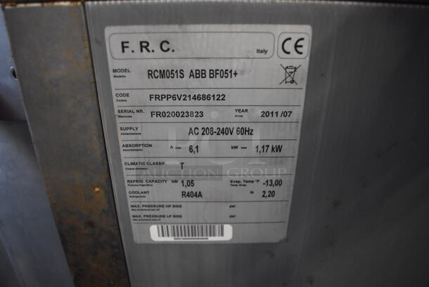 Piper Products Servolift Eastern Model RCM051S Stainless Steel Commercial Floor Style Single Door Undercounter Blast Chiller w/ Probe. 208 Volts, 1 Phase. 31x28x35 - Image 7 of 7