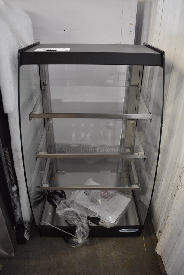 BRAND NEW! KoolMore Model DC-3CB Metal Commercial Countertop Dry Merchandiser Display Case. 16x15x28. Tested and Lights Power On