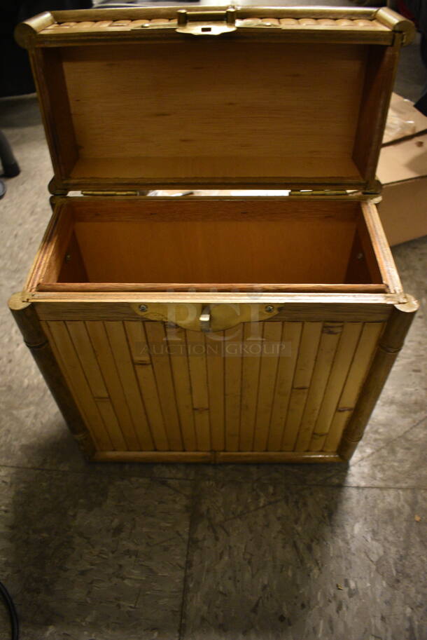 ALL ONE MONEY! Floor Lot of Various Items Including Bamboo Box, 32oz Plastic Bottles, BMR NeuroTech NT2000 Stimulator Unit, Wooden Display Stools, and Intertex Vacuum Cleaner - Image 11 of 12