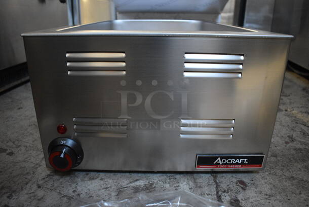 BRAND NEW IN BOX! 2020 Adcraft FW-1200W Stainless Steel Commercial Countertop Food Warmer. 120 Volts, 1 Phase. 14.5x23.5x10. Tested and Working! - Image 2 of 9