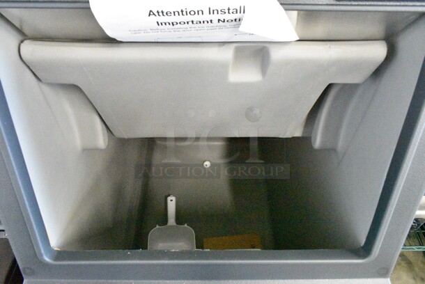 BRAND NEW SCRATCH AND DENT! 2021 Scotsman B322S Ice Storage Bin 370 lb. Stainless Steel Exterior - Image 4 of 10