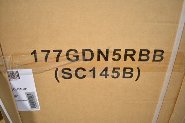 BRAND NEW IN BOX! Galaxy 177GDN5RBB Metal Commercial Single Door Reach In Cooler Merchandiser w/ Poly Coated Racks and LED Lighting. 110-120 Volts, 1 Phase. - Image 3 of 3