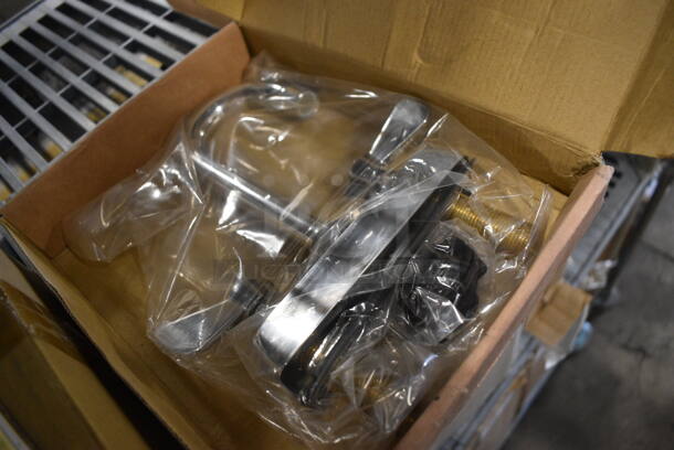 BRAND NEW IN BOX! Advance Tabco K-52LL Stainless Steel Commercial Faucet w/ Handles. - Image 3 of 5