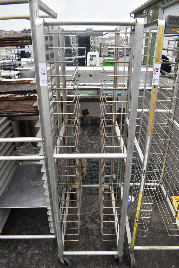 Metal Commercial Pan Transport Rack on Commercial Casters. 18x32x66 - Image 1 of 3