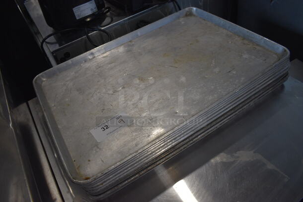 9 Metal Full Size Baking Pans. 18x26x1. 9 Times Your Bid! - Image 3 of 3