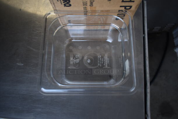 Box of 6 BRAND NEW Cambro Clear Poly 1/6 Size Drop In Bins. 1/6x4 - Image 5 of 6