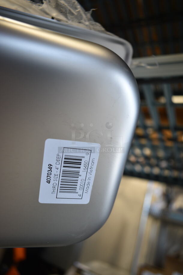 BRAND NEW SCRATCH AND DENT! ALL ONE MONEY! Lot of Edlund 4412HD 44 Series 12" Heavy-Duty Scallop Utility Tongs, Screen for Rapid Cook Oven, 2 4070349 Stainless Steel Drop In Bins, 3 4070230 Stainless Steel Drop In Bin Lids.  - Image 7 of 11