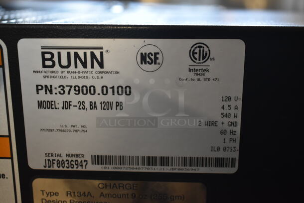 2013 Bunn JDF-2S Metal Commercial Countertop Cappuccino Machine. 120 Volts, 1 Phase.  - Image 3 of 6
