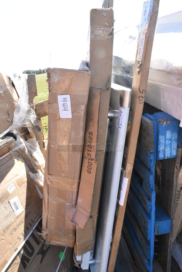 3 BRAND NEW SCRATCH AND DENT! Items Including 600TS1848S Regency 18" x 48" 16-Gauge 304 Stainless Steel Commercial Work Table with Undershelf, 522SG3048 Steelton 30" x 48" 18-Gauge Stainless Steel Equipment Stand with Undershelf and Galvanized Legs, RAF-5 Unit. 3 Times Your Bid! May Be Missing Pieces. - Image 2 of 5