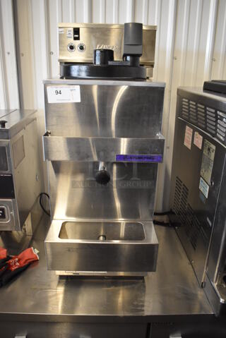 Stoelting E157-37 Stainless Steel Commercial Countertop Single Flavor Drink Machine w/ Lancer Mixer. 115 Volts, 1 Phase.