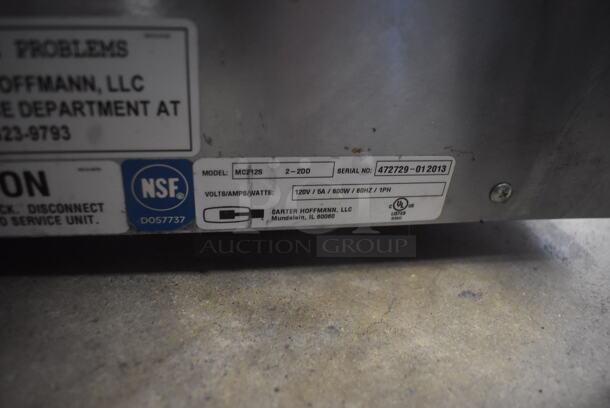Carter Hoffmann MC212S 2-2DD Heated Holding Cabinet 2 Tiers with 6 Total Compartments. 120 Volts 1 Phase. Tested and Does Not Power On - Image 4 of 5