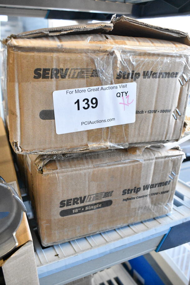 2 BRAND NEW SCRATCH AND DENT! Items Including 423SW24TCPA ServIt 24" Strip Warmer with Single Toggle Control and Cord and 423SW18INCPA ServIt 18" Strip Warmer with Single Adjustable Infinite Control and Cord. 120 Volts, 1 Phase. 2 Times Your Bid! - Image 2 of 6