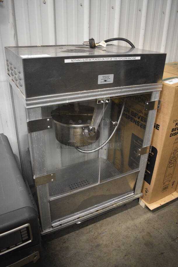 Gold Medal Model 2001ST Metal Commercial Countertop Popcorn Machine Merchandiser. 120 Volts, 1 Phase. 27x21x40. Cannot Test Due To Plug Style - Image 3 of 6