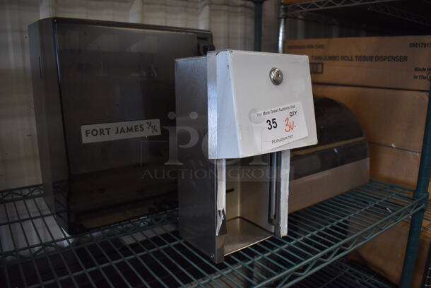 3 Various Wall Mount Dispensers; 2 Paper Towel and 1 Toilet Paper. Includes 6x7x12. 3 Times Your Bid! - Image 3 of 7