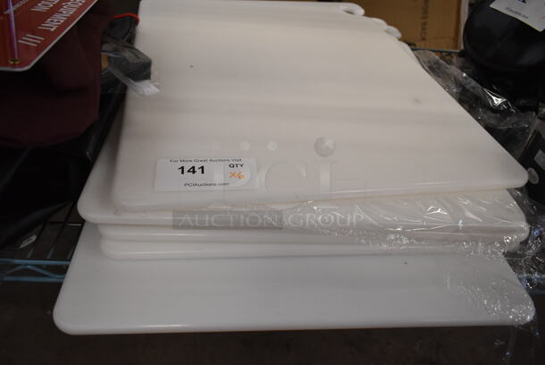 6 BRAND NEW SCRATCH AND DENT! San Jamar CB182412WH White Cutting Boards. 6 Times Your Bid! - Image 2 of 4