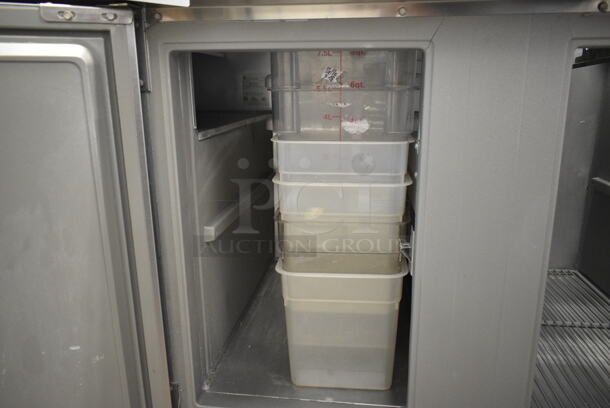 Randell 9030K-513 Stainless Steel Commercial 2 Door Work Top Cooler. Contents Not Included. 115 Volts, 1 Phase. Tested and Powers On But Does Not Get Cold - Image 3 of 6