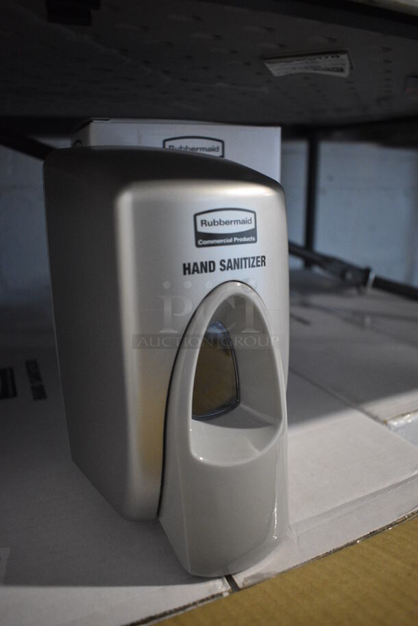 12 BRAND NEW IN BOX Rubbermaid Metallic Finish Hand Sanitizer Dispensers. 4x5.5x8. 12 Times Your Bid! - Image 2 of 4