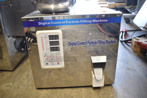 Stainless Steel Commercial Countertop Digital Control Particle Filling Machine. Tested and Working! - Image 4 of 4