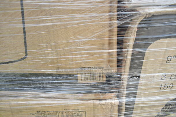 PALLET LOT of 28 BRAND NEW Boxes Including 795PTOKFT1 Choice Kraft Microwavable Folded Paper #1 Take-Out Container 4 3/8" x 3 1/2" x 2 1/2" - 450/Case, 795KFT44RNPE Choice 44 oz. Round Kraft PE-Lined Microwavable Take-Out Container 7 5/16" x 2 5/8" - 300/Case, 433783 Containers, 2 Box 129MCR16B Choice 16 oz. Black 6 1/4" Round Microwavable Heavy Weight Container with Lid - 150/Case, 485WB9NEONW Choice 9" Neon Extra Wide Pointed Wrapped Boba Straw - 1600/Case, 129MF963W1C Ecopax 9" x 6" 1-Compartment Microwaveable White Mineral-Filled Plastic Hinged Take-Out Container - 150/Case, 50010DWPLAKR EcoChoice 10 oz. Smooth Double Wall Kraft Compostable Paper Hot Cup - 500/Case, 433CARTRAY2L EcoChoice Molded Fiber / Pulp 8-44 oz. 2-Cup Carrier with Large Tray - 100/Case, 795KFT44RNPE Choice 44 oz. Round Kraft PE-Lined Microwavable Take-Out Container 7 5/16" x 2 5/8" - 300/Case, 966UPWIDEKFT-500 OneUp by Choice Kraft 2-Ply Wide Interfold 6 1/2" x 8 1/2" Dispenser Napkin - 6000/Case, 2 Box 130BSPORKWP Choice Individually Wrapped Medium Weight Black Plastic Spork - 1000/Case, 2 Box 966TALLFLDB Choice White Tall-Fold 6" x 13" Dispenser Napkin - 8000/Case, 500TO993 Choice 9" x 9" x 3" Microwavable 1-Compartment Black / Clear Plastic Hinged Container - 100/Case. 28 Times Your Bid!  - Image 3 of 12