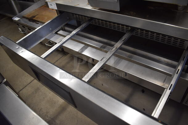 2013 True TRCB-52 Stainless Steel Commercial 2 Drawer Chef Base on Commercial Casters. 115 Volts, 1 Phase. 52x32x25. Tested and Working! - Image 2 of 4