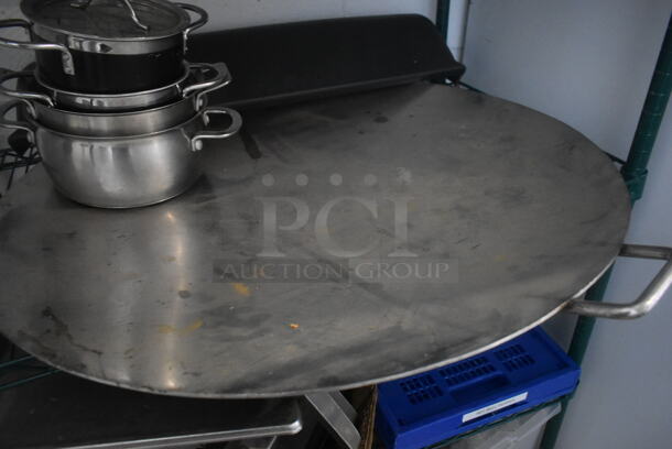 ALL ONE MONEY! Tier Lot of Various Items Including Metal Pots and Black Floor Mat - Image 4 of 5