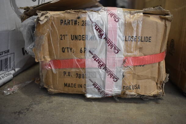 ALL ONE MONEY! Lot of BRAND NEW IN BOX! 21" Metal Locking Brackets for Drawer.  - Image 5 of 5