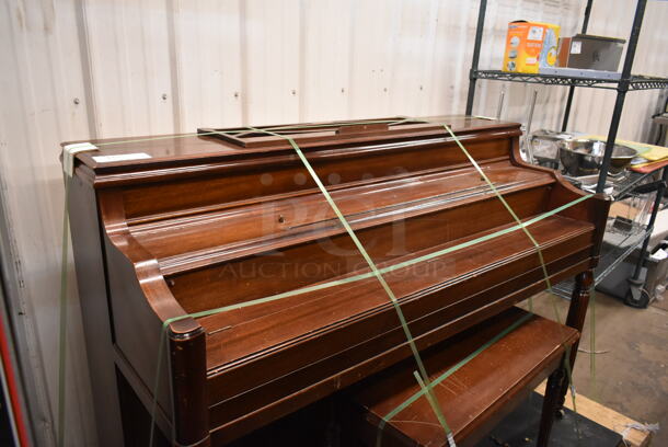 Hardman Wooden Piano w/ Piano Bench - Image 2 of 6