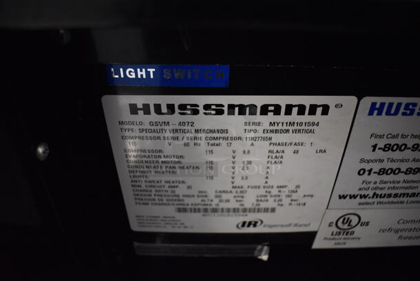 Hussmann GSVM-4072 Metal Commercial Open Grab N Go Merchandiser. 115 Volts, 1 Phase. 41x31x73. Tested and Powers On But Does Not Get Cold - Image 7 of 10