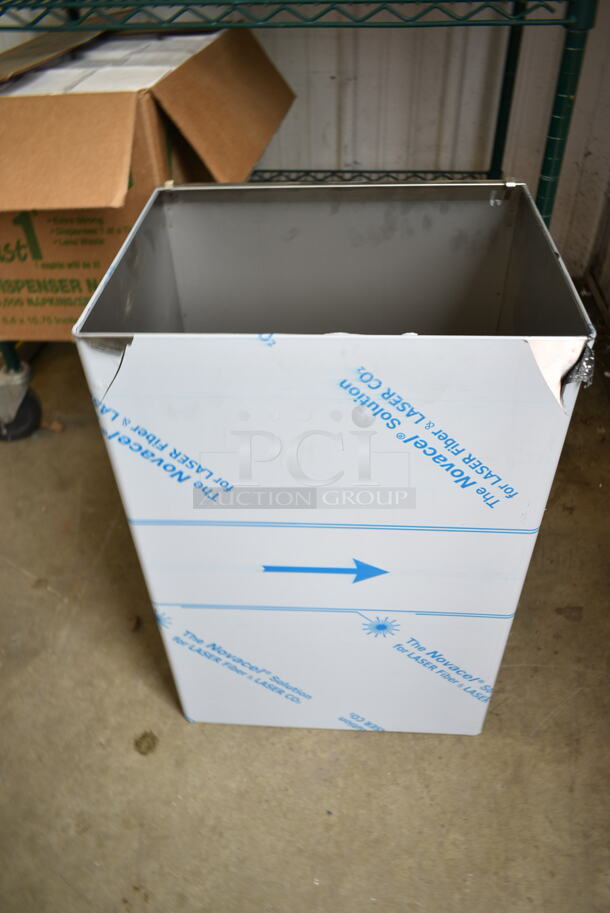 ALL ONE MONEY! Lot of 4 Tiers of Various BRAND NEW Items Including Ateco Baking Cups, 2 Box 12212105CS Choice Food Service Interfolded Pop- Up Foil, Adcraft FBR-11571 Metal Fry Baskets, 2 O-Cedar Microtwist Max Mop, Poultry Fence, Stepstool, Bell Marque Dispenser Napkins and Metal Bin. Does Not Include Shelving Unit.  - Image 12 of 12