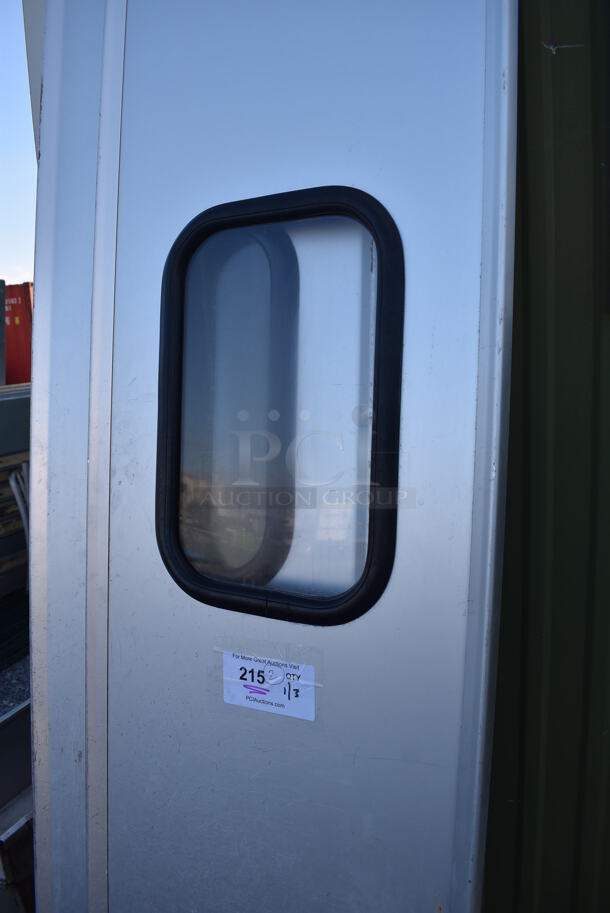 2 Eliason Metal Commercial Swinging Kitchen Doors. 17x3x82. 2 Times Your Bid! - Image 5 of 6