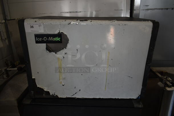 2011 Ice-O-Matic ICE0400FA4 Stainless Steel Commercial Ice Machine Head w/ Ice-O-Matic B40PSB Commercial Ice Bin on Commercial Casters. - Image 2 of 9