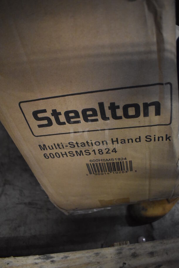BRAND NEW IN BOX! Regency Steelton 600HSMS1824 Stainless Steel Commercial Utility Multi Station Single Bay Wall Mount Sink. Stock Picture Used as Gallery. 24x20x18 - Image 5 of 5