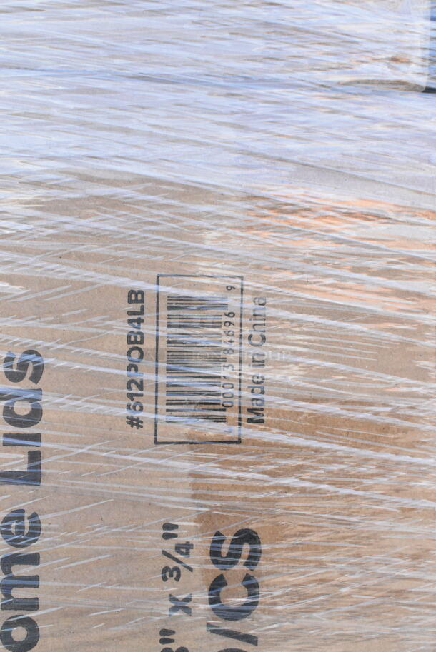 38 BRAND NEW Boxes Including Avantco 178A2PCKIT6 2 3/4" ADA Height Swivel Plate Casters with Mounting Hardware - 6/Set, 612POB4LB Choice Oblong Clear Plastic Dome Lid for 4 lb. Foil Take-Out Container - 250/Case, 127SB18COMBO Choice 18 oz. Clear Plastic Salad Bowl with Lid - 150/Case, 612POB4LB Choice 18 oz. Clear Plastic Salad Bowl with Lid - 150/Case, 500CC9 Choice 9 oz. Clear PET Customizable Plastic Squat Cold Cup - 1000/Case, 500LFLAT Choice Clear Flat Lid with Straw Slot - 9, 12, 16, 20, and 24 oz. - 1000/Case, 5 Box 394365XL Noble Products Powder-Free Disposable Clear Vinyl Gloves for Foodservice - Extra Large - 1000/Case, Tuxton BWQ-034 3 1/2" White China Sugar Packet Holder / Caddy - 12/Case, Tuxton ALA-104 Alaska 10 1/2" Bright White Wide Rim Rolled Edge China Plate - 12/Case, 129MCR38B Choice 38 oz. Black Round Microwavable Heavy Weight Container with Lid - 150/Case, 612LOB225LB Choice Oblong Foil-Laminated Board Lid for 2.25 lb. &amp; 1.5 lb. Shallow Foil Take-Out Container - 500/Case. 38 Times Your Bid!  - Image 4 of 12