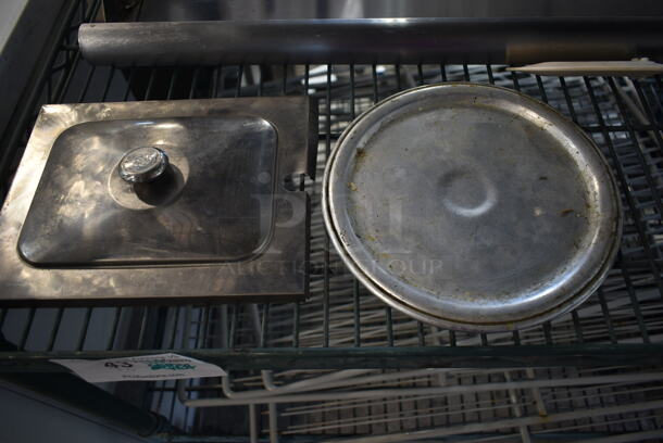 ALL ONE MONEY! Two Tier Lot of Various Items Including Racks and Metal Funnel - Image 3 of 7
