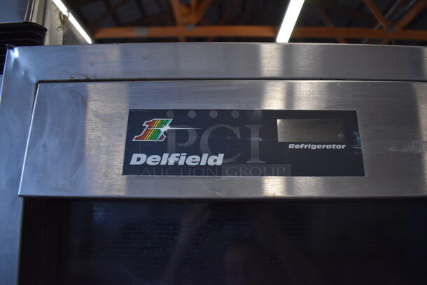 Delfield Stainless Steel Commercial Single Door Reach In Cooler on Commercial Casters. 115 Volts, 1 Phase. 25x30x79. Tested and Does Not Power On - Image 4 of 6