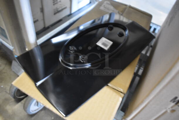 4 BRAND NEW IN BOX! Carlisle Black Poly Plates. 8x16x1. 4 Times Your Bid! - Image 3 of 4