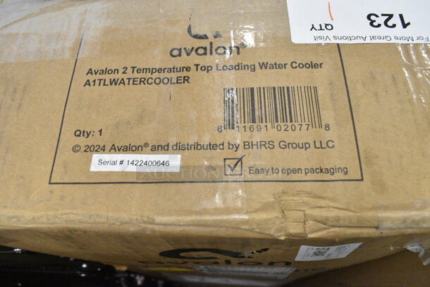 IN ORIGINAL BOX! Avalon A1TLWATERCOOLER Top Loading Water Cooler Dispenser Hot And Cold Water. 115 Volts, 1 Phase.  - Image 3 of 3