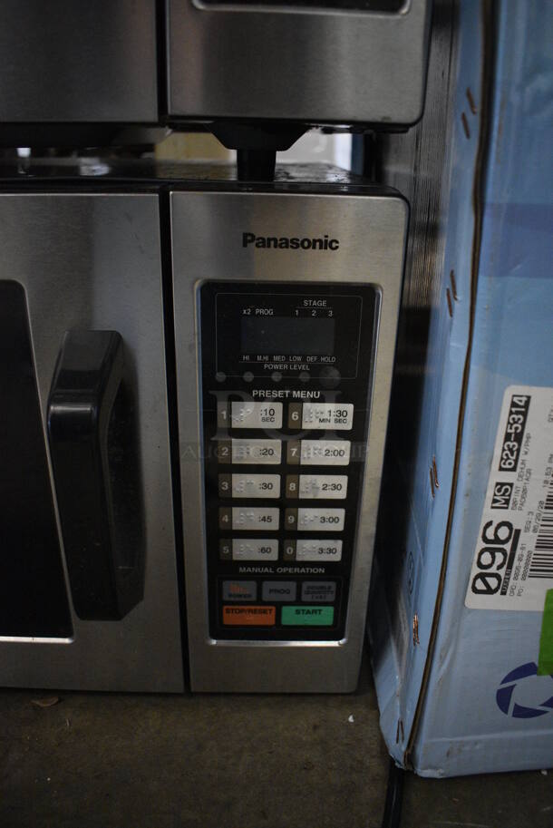 2018 Panasonic NE-1054F T Metal Countertop Commercial Microwave Oven. 120 Volts, 1 Phase. 20x13x12 - Image 3 of 5