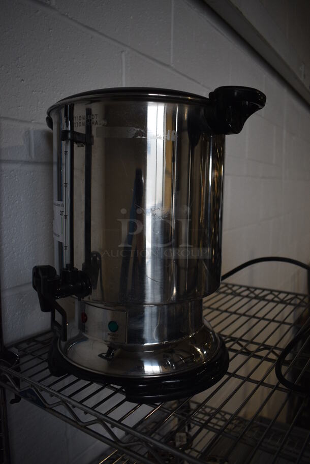 Hamilton Beach Chrome Finish Coffee Urn. 14x10x14 - Image 2 of 4