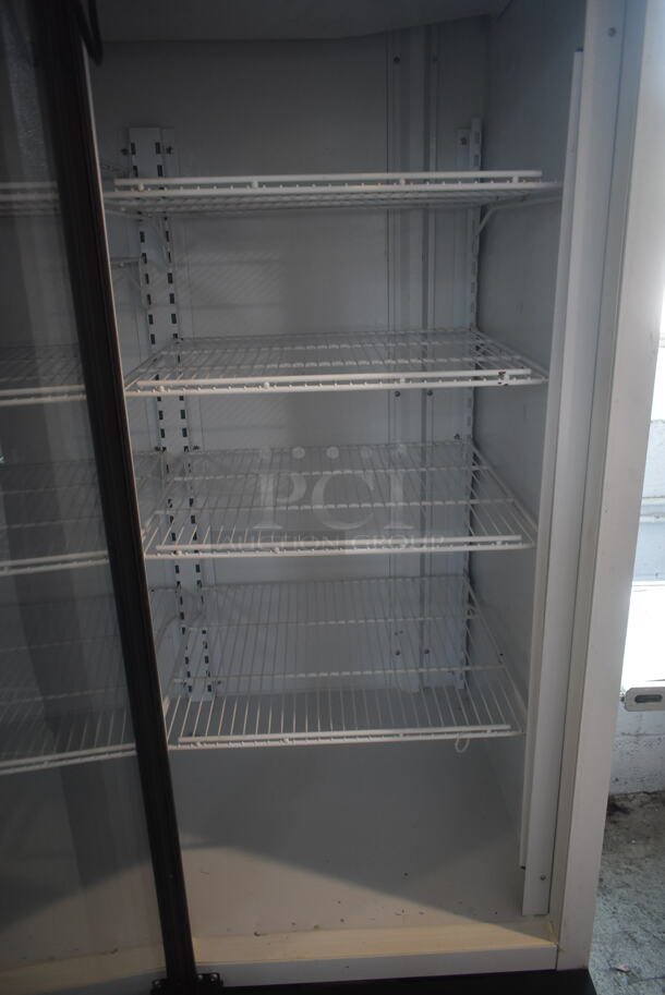 Master-Bilt BLG-74HDA Metal Commercial 3 Door Reach In Freezer Merchandiser w/ Poly Coated Racks. 208-230 Volts, 1 Phase. Tested and Working! - Image 6 of 8