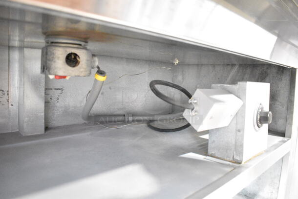 Stainless Steel Commercial Electric Powered Steam Table w/ 2 Under Shelves.  - Image 3 of 5
