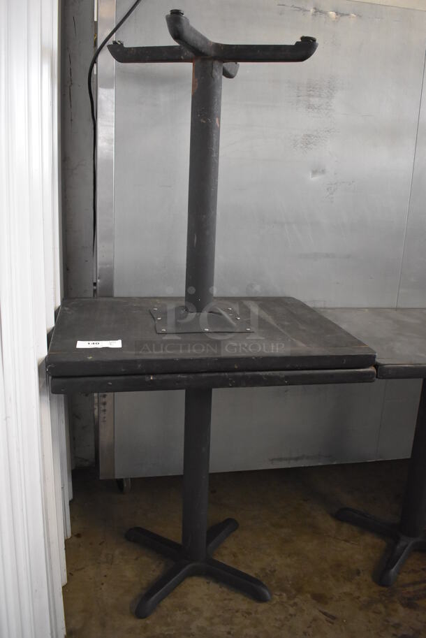 2 Black Wooden Dining Tables. 30x24x30. 2 Times Your Bid! - Image 3 of 5