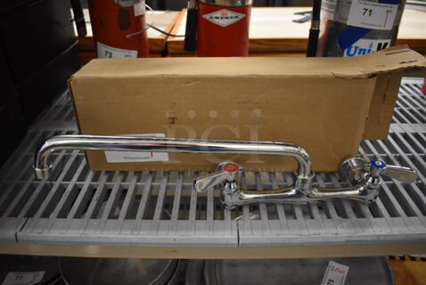 Stainless Steel Faucet w/ Handles. 14x12x3