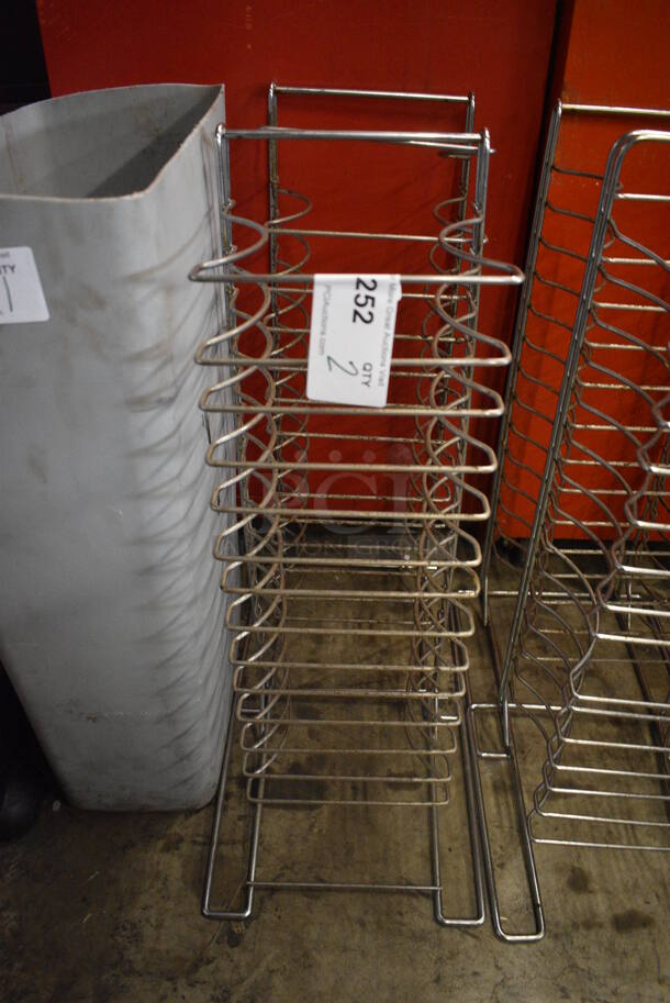 2 Metal Countertop Pizza Pan Racks. 12x12x27.5. 2 Times Your Bid!