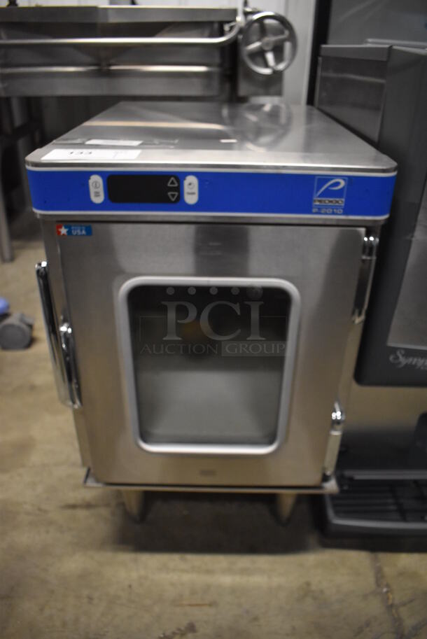 Alto Shaam P-2010 Stainless Steel Commercial Electric Powered Warming Holding Cabinet. 120 Volts, 1 Phase. 16x24x27. Tested and Powers On But Does Not Get Warm