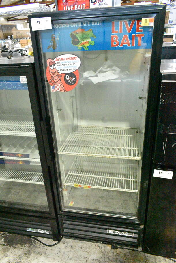 True GDM-12 Metal Commercial Single Door Reach In Cooler Merchandiser w/ Poly Coated Racks. 115 Volts, 1 Phase. Tested and Working! - Image 1 of 5