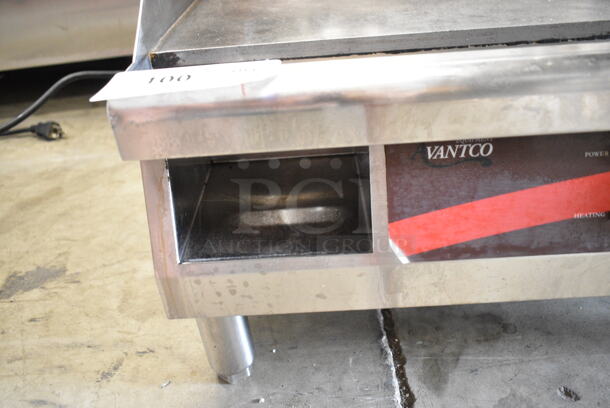 Avantco 177EG24N Stainless Steel Commercial Countertop Electric Powered Flat Top Griddle. 208/240 Volts, 1 Phase.  - Image 5 of 6
